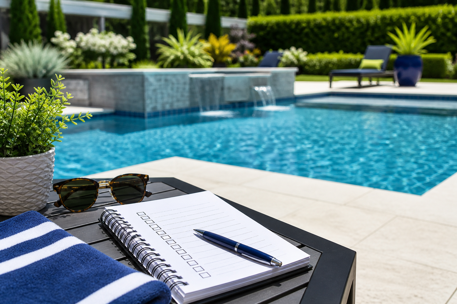 Poolside planning details